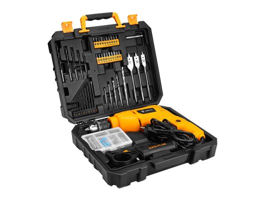 Ударная дрель DEKO DKID600W (кейс + набор инстр) (063-4157)